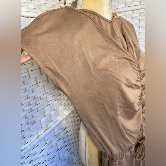 NWT Hem & Thread HUDSON SOFT RUCCED JUMPSUIT- CAPPUCCINO - Picture 10 of 15